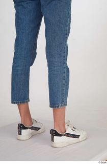 Kate Jones blue jeans calf casual dressed white sneakers 0006.jpg